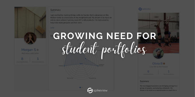 growing need for student portfolios